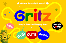 Gritz -Bold Playfull Rounded Display