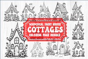 Whimsical Fairy Cottages Coloring, a Graphic by BIPLOB EXPERT (Thumbnail 2 of 2)