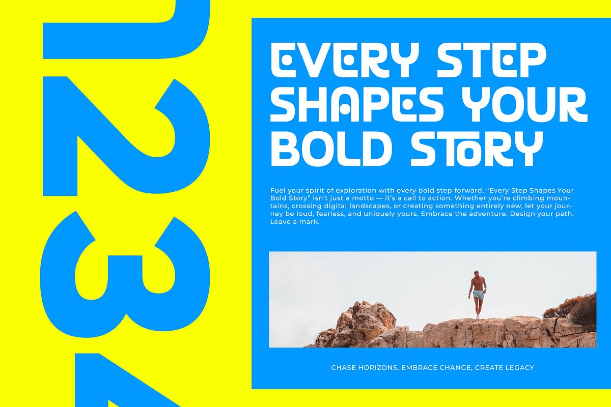 Take Yours Modern Display Sans Serif, a Font by Jaruka (Photo 5 of 11)