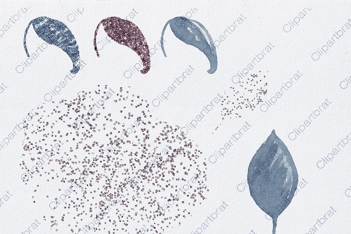 Twilight Tropical Watercolor Floral, an Illustration by ClipartBrat Graphics (Photo 4 of 5)