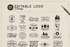 OUTDOOR Logo Creator Bonus 2 Fonts