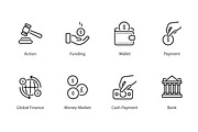 Finance 56 thin line icons, an Outline Icon by vectorstank (Thumbnail 7 of 9)