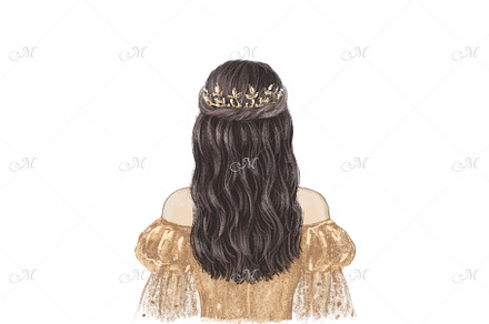 Princess hand drawn illustration