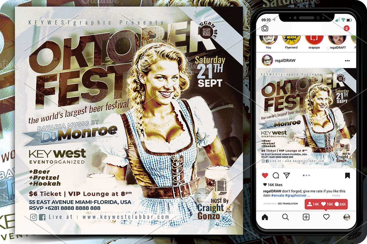 Oktoberfest Event Flyer, a Flyer Template by regalDRAW (Photo 1 of 2)