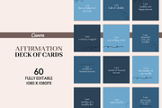 Affirmation Card of Deck Template, a Templates & Theme by Digital By Nikoleta (Thumbnail 1 of 10)