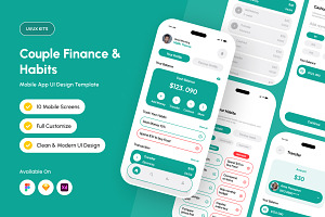 Synora - Habits and Finance App, an App Template by productype1