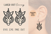 Unicorn Wood Earrings SVG Bundle, an Object Graphic by jannatulpakhi (Thumbnail 4 of 11)