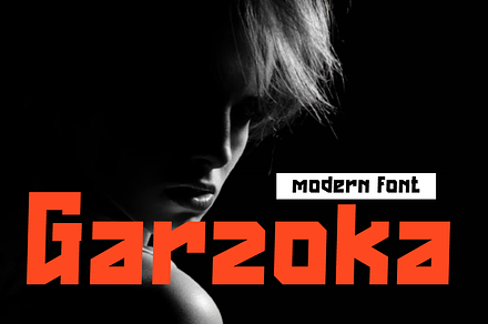 Garzoka - Modern Sans Font, a Sans Serif Font by Iqsiart Studio