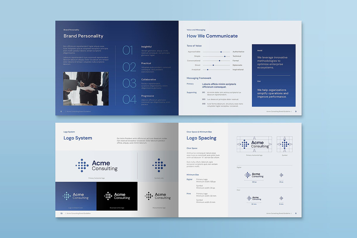 Corporate Brand Guidelines Template, a Brochure Template by BrandPacks (Photo 4 of 7)