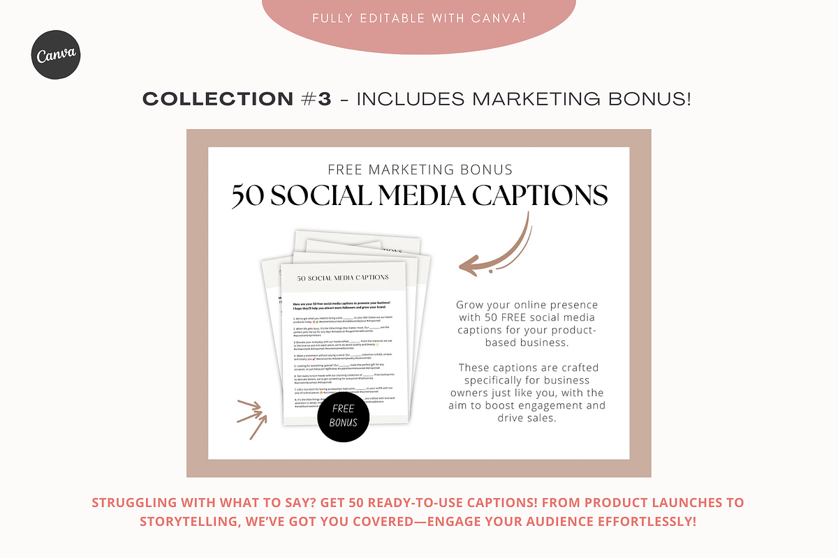520 Social Media Canva Templates, a Social Media Template by Gebers Marketing & Design (Photo 5 of 9)