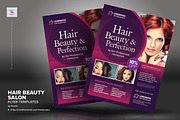 Hair Beauty Salon Flyer Templates, a Flyer Template by kinzi21 (Thumbnail 3 of 4)
