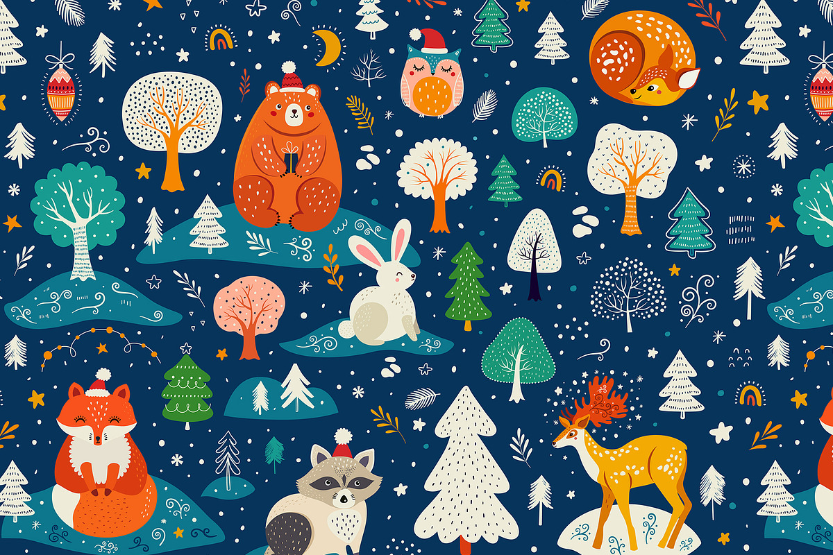 Cute Christmas collection, a Seasonal Illustration by MoleskoStudio (Photo 2 of 7)