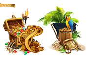 Pirate party. Children holiday, game, an Icon by Allevinatis Studio (Thumbnail 3 of 8)