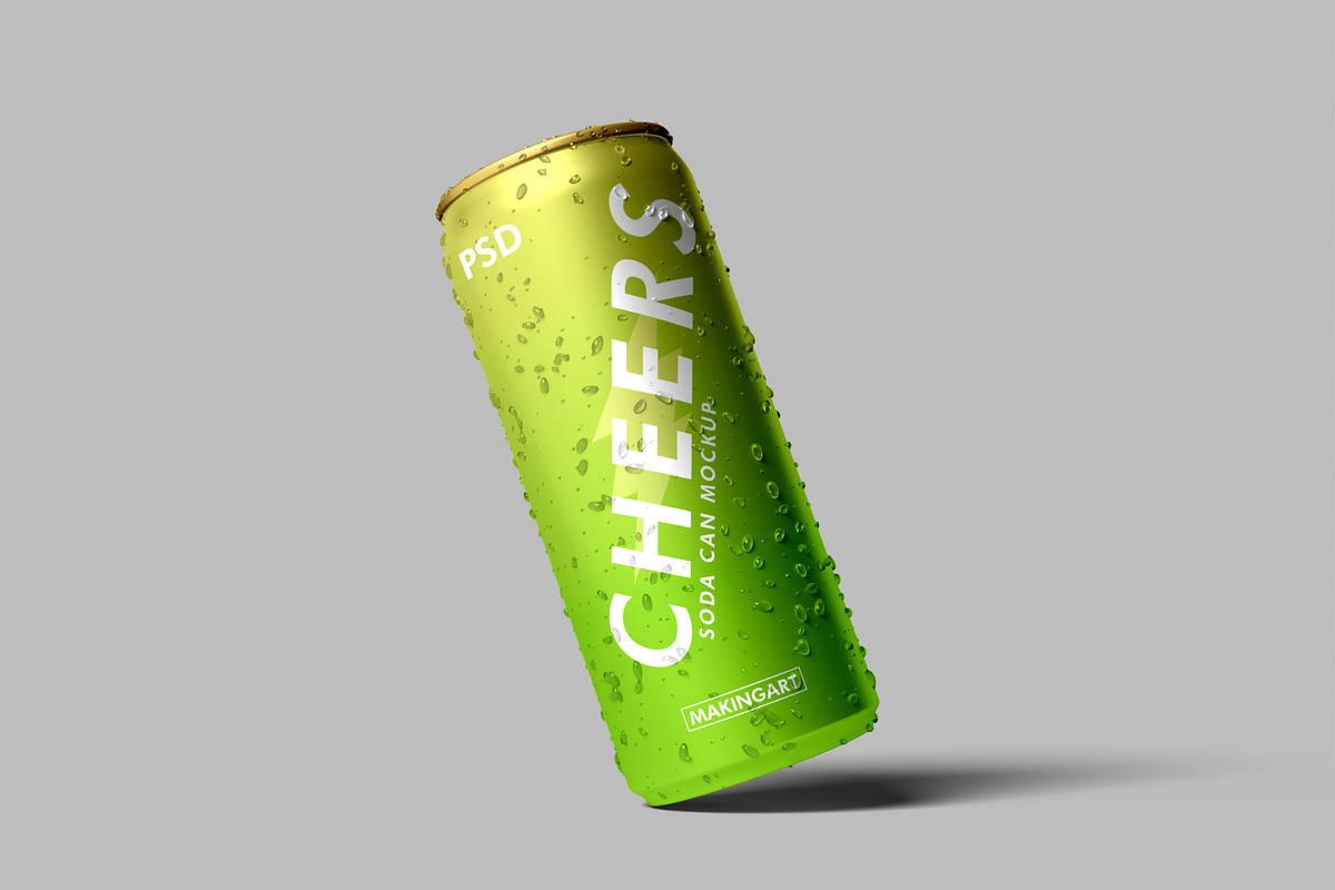 Realistic Soda Can Mockup PSD, a Cups & Container Mockup by MA-KING_ART (Photo 5 of 5)