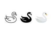 Swan Bird Vector Design, a Solid Icon by Artonix (Thumbnail 2 of 2)