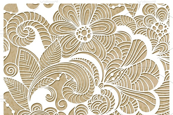 Vector Winter Lacy Pattern