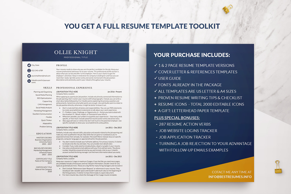 Modern Executive Resume Template, a Resume Template by BestResumes.Co (Photo 7 of 9)