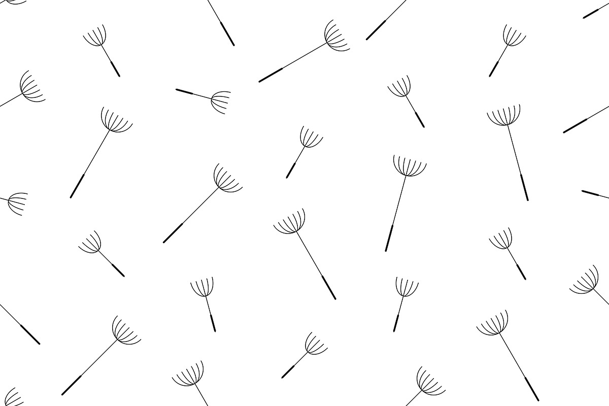 Dandelion + pattern, a Background Graphic by Volyk (Photo 3 of 4)