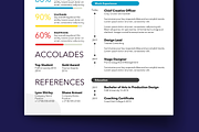 Colorful Resume Set, a Resume Template by Knockout Prezo (Thumbnail 7 of 10)
