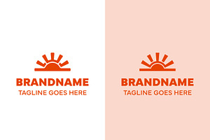 Letter W Sunrise Modern Logo Set, a Branding & Logo Template by Pray Art Design Studio
