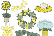 Lemon Clipart, a Food Illustration by GlamArtZhanna (Thumbnail 5 of 5)
