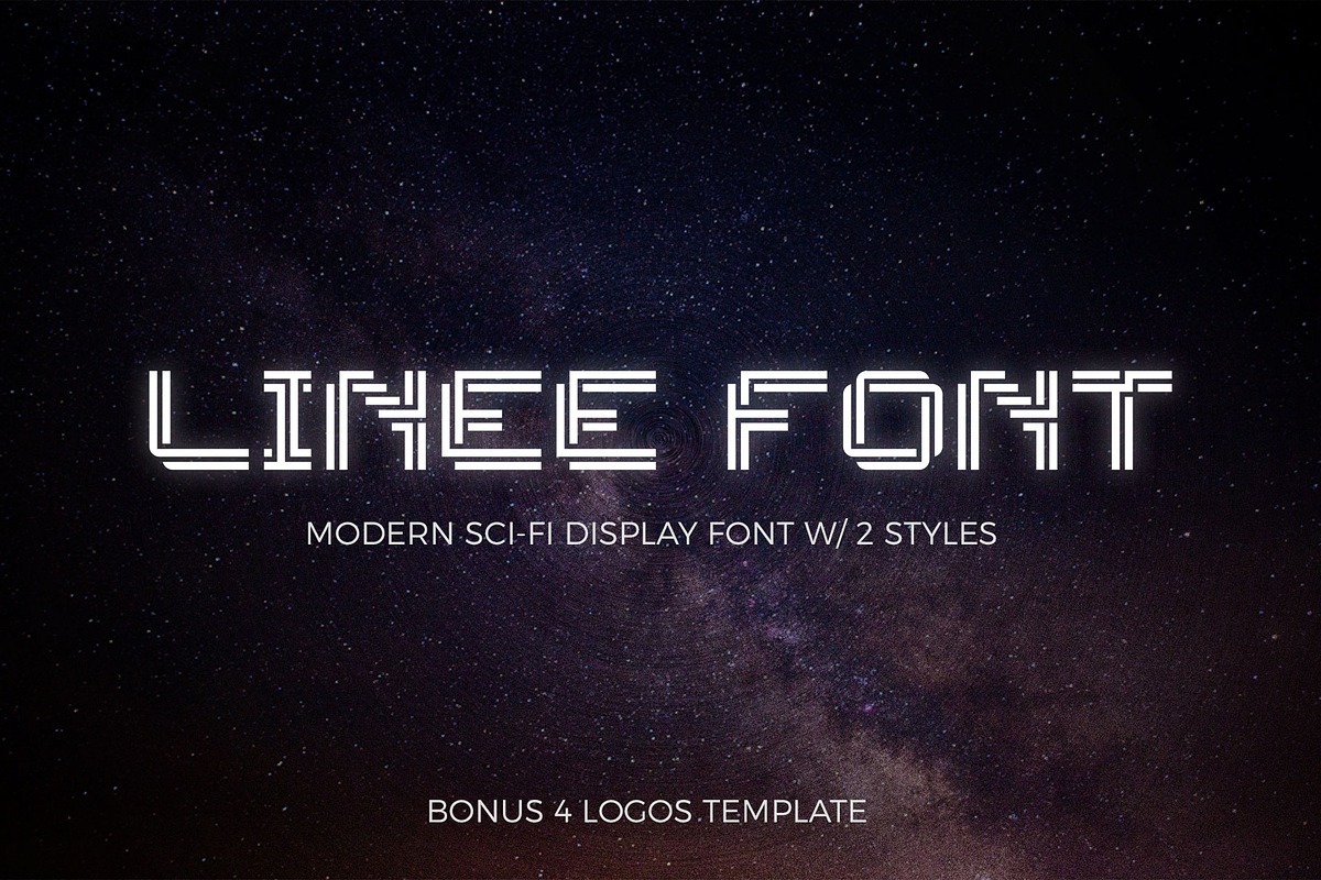 Linee Font - Scifi & Modern Look preview 2