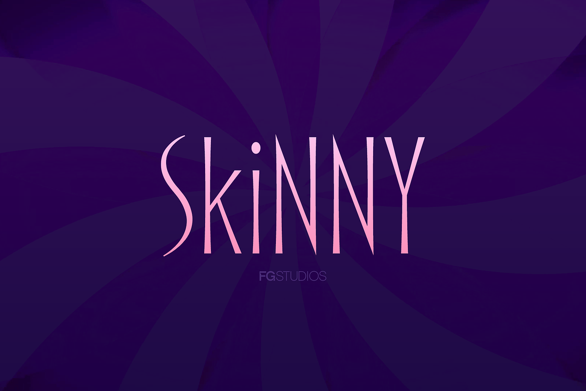 Skinny Pro Font, a Font by FG Studios (Photo 1 of 3)