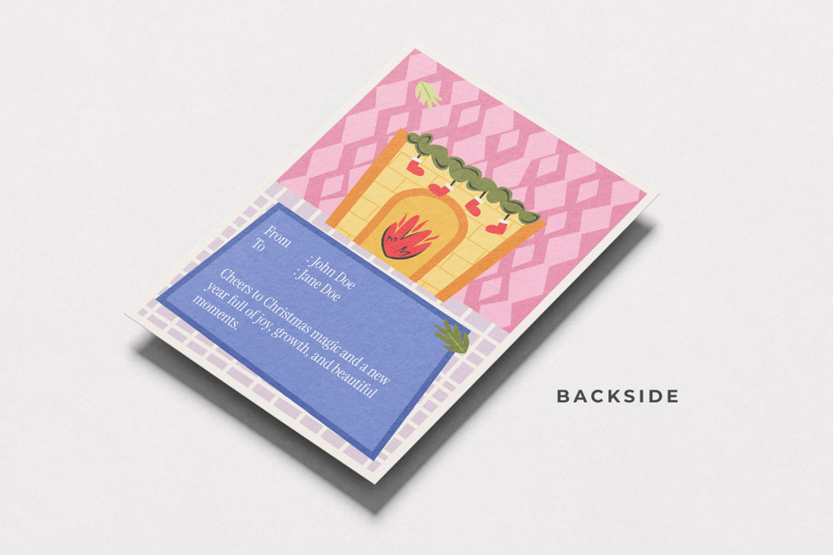 Christmas And New Year Card Vol.8, an Invitation Template by Bewalrus Studio (Photo 4 of 4)