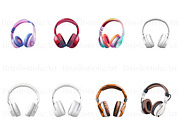 Headphone Clipart, Headphone PNG, an Object Illustration by BrushstrokeArtGB (Thumbnail 6 of 9)