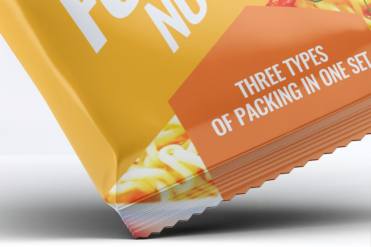 Instant Food Packages Mock-Up Bundle, a Packaging Mockup by DesignRushMarket (Photo 6 of 9)