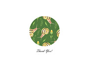 Watercolor Snail Seamless Patterns, an Animal Illustration by OlDm_Shop (Thumbnail 10 of 10)