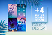 Tropical background template, an Illustration by Re2deer (Thumbnail 3 of 5)