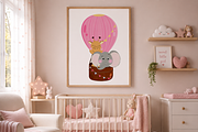 Whimsical Nursery Room Poster, a Decorative Illustration by Oleksandra Illustrates (Thumbnail 4 of 8)