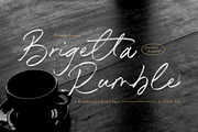 Brigetta Rumble Font, a Script Font by Timurtype (Thumbnail 1 of 7)