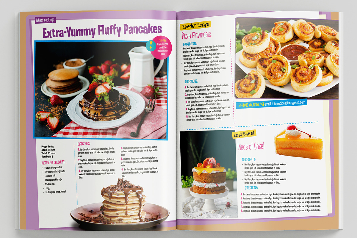 Kids Magazine Template, a Magazine Template by Red Cactus Creative (Photo 8 of 20)