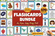 Flashcards for Kids Bundle: 570 in 1, an Education Illustration by Gulnara Sabirova (Thumbnail 1 of 48)