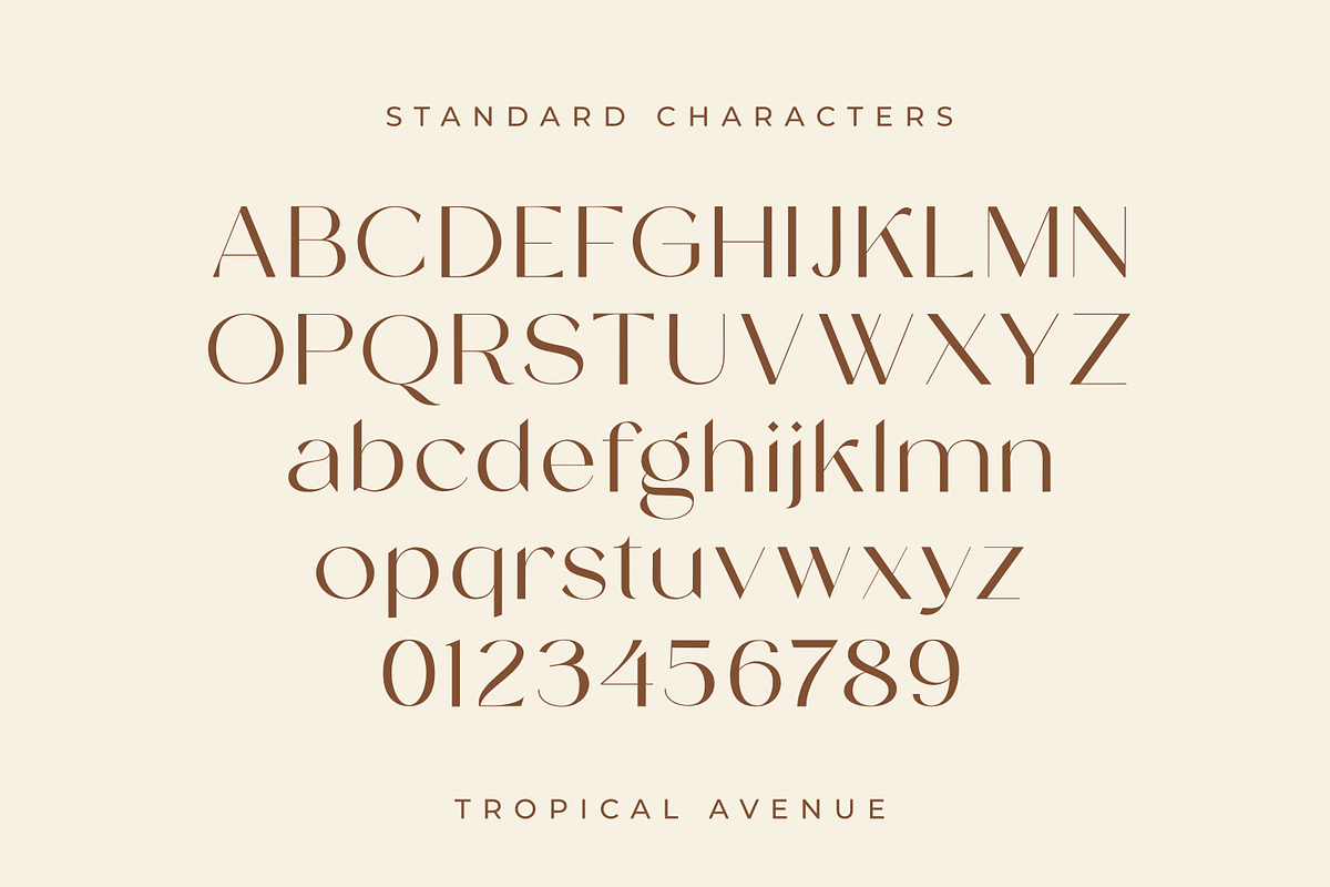 Tropical Avenue, a Sans Serif Font by zeenesia (Photo 17 of 18)