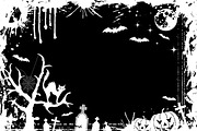 Grunge Halloween frames, an Illustration by TAlex (Thumbnail 4 of 6)