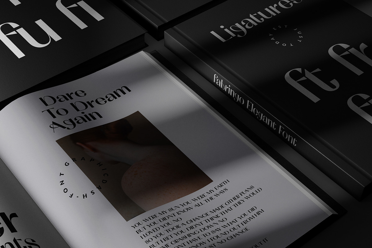 Fabringo - Elegant/Glamour Font, a Font by GraphicDash (Photo 5 of 12)