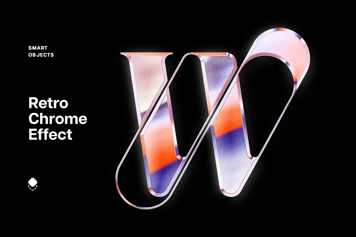 Retro Chrome Logo Effect, a Layer Style Add-On by Design Squad (Photo 1 of 4)