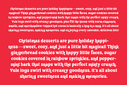 Christmas Cheer Retro Font, a Slab Serif Font by Miss Tiina (Thumbnail 5 of 5)