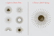 Vintage Vector Light Rays, an Illustration by cloverandcrow (Thumbnail 2 of 4)