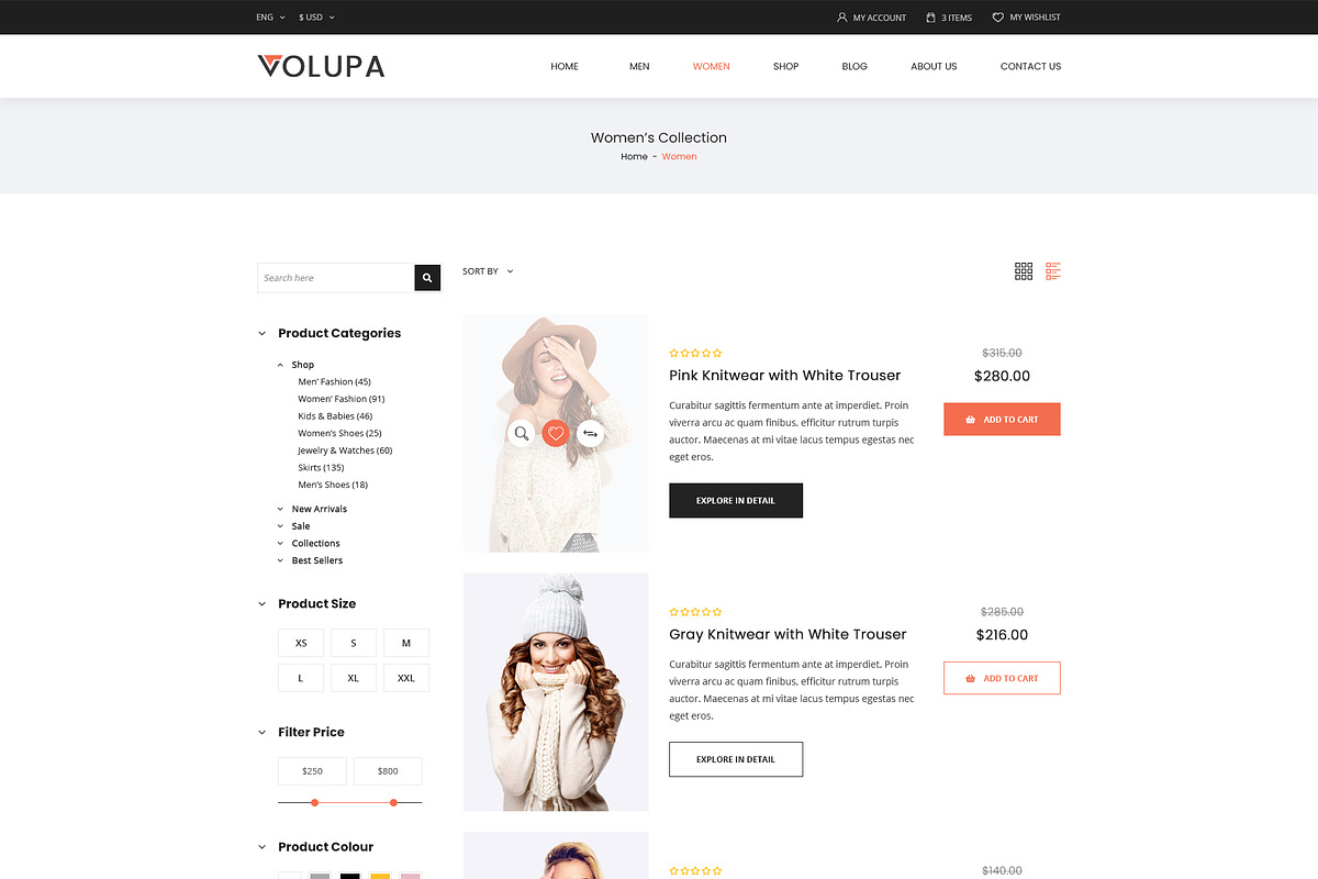 Volupa - eCommerce PSD Template, a Templates & Theme by ewises (Photo 5 of 20)