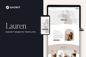 Neutral Showit Website Template, a Websites & App Template by Monarch Design Co.
