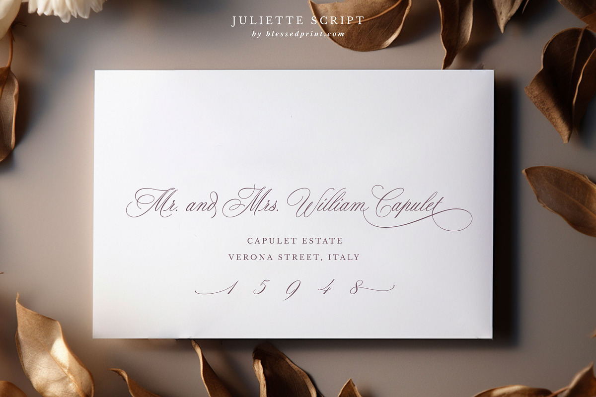 Juliette – Romantic Wedding Script, a Script Font by Blessed Print (Photo 18 of 34)