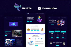 Cryptocurrency Elementor Template
