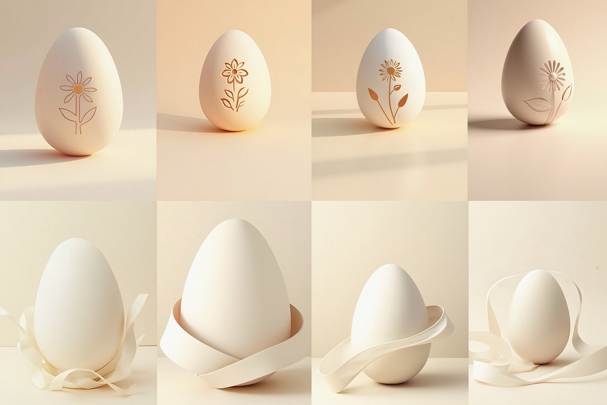 Easter Egg Illustrations | Minimal, a Seasonal Illustration by Preza Buro (Photo 5 of 5)
