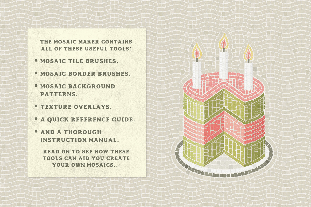 Mosaic Maker - Affinity Brushes, a Brush Add-On by The Artifex Forge (Photo 2 of 12)
