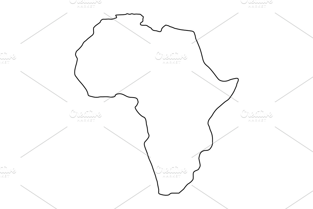 Africa map, an Illustration by Mark1987
