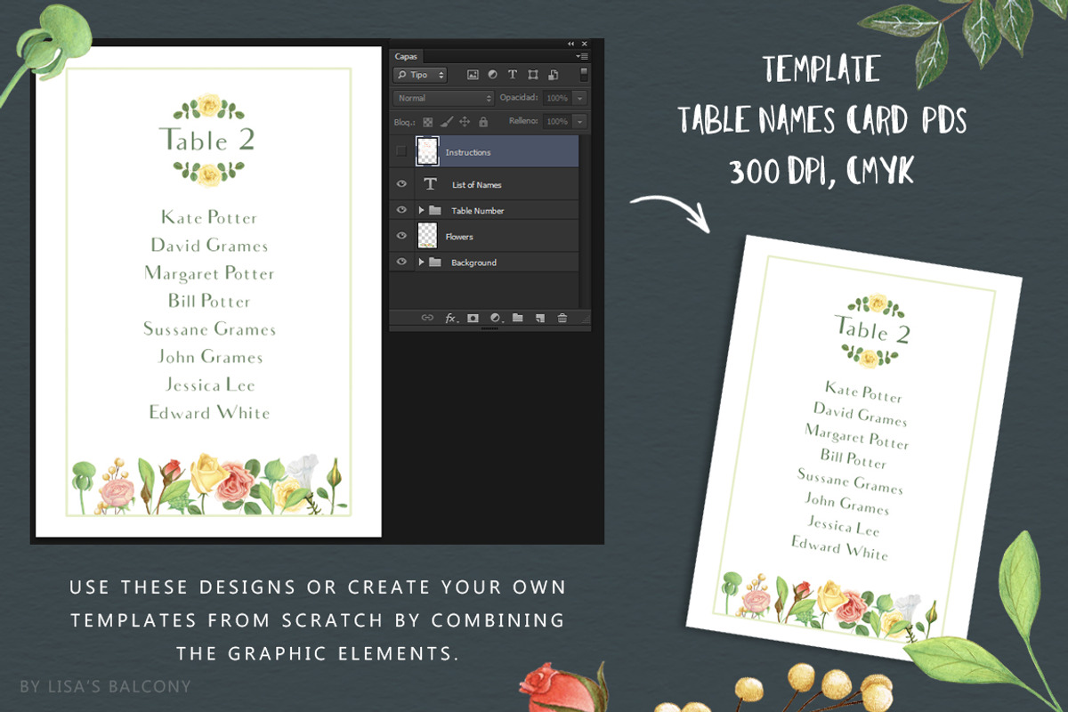 Wedding Graphics Morning Flowers Kit, a Decorative Illustration by Lisa's Balcony (Photo 11 of 13)
